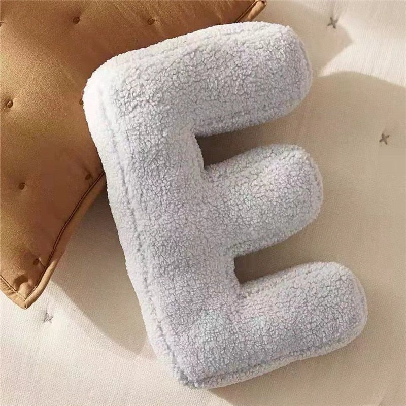Soft Plush Letter Pillow for Bedroom and Children's Room