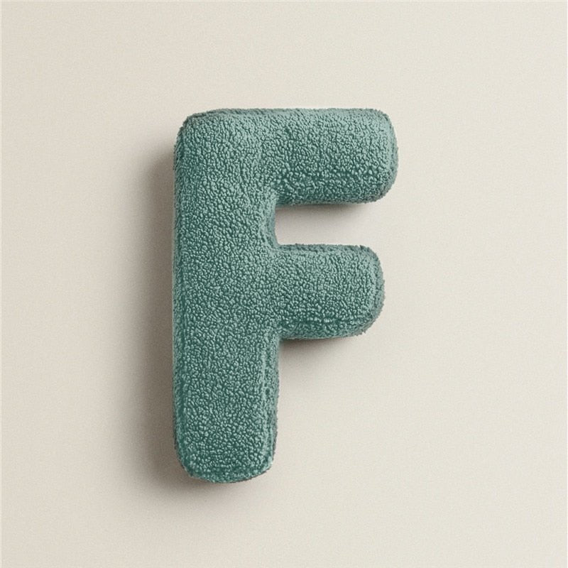Soft Plush Letter Pillow for Bedroom and Children's Room