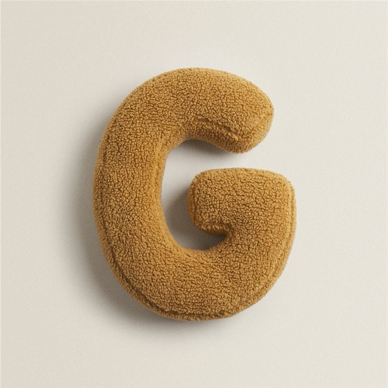 Soft Plush Letter Pillow for Bedroom and Children's Room