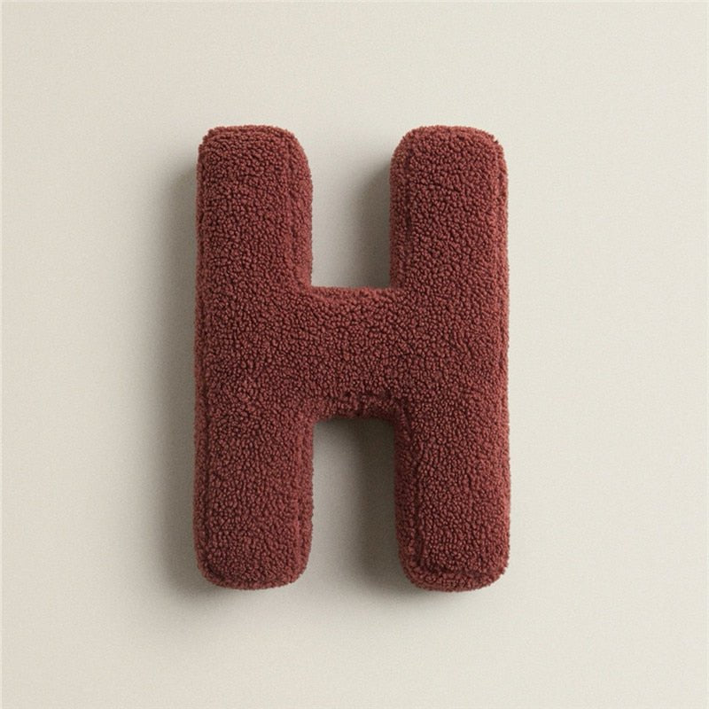 Soft Plush Letter Pillow for Bedroom and Children's Room