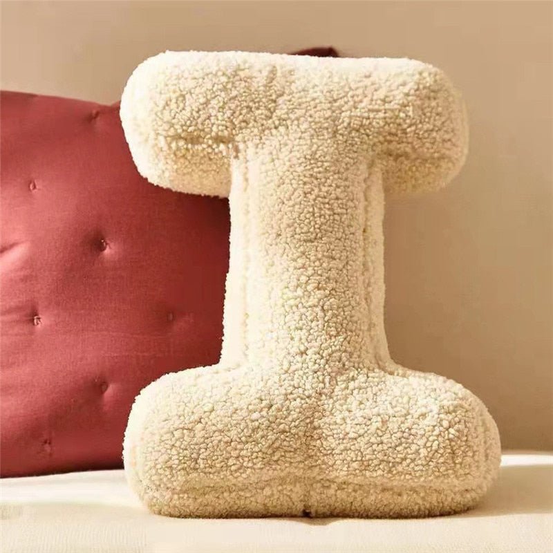 Soft Plush Letter Pillow for Bedroom and Children's Room