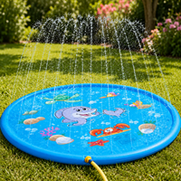 SPLASHCIRCLE – Inflatable PVC Water Splash Mat for Summer Outdoor Fun