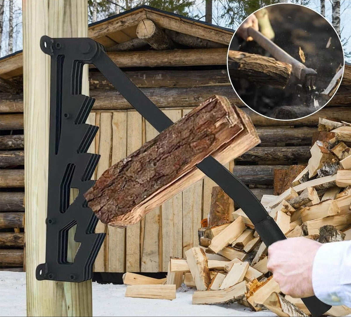 SplitMate | Wall-mounted Wood Splitter for Kindling