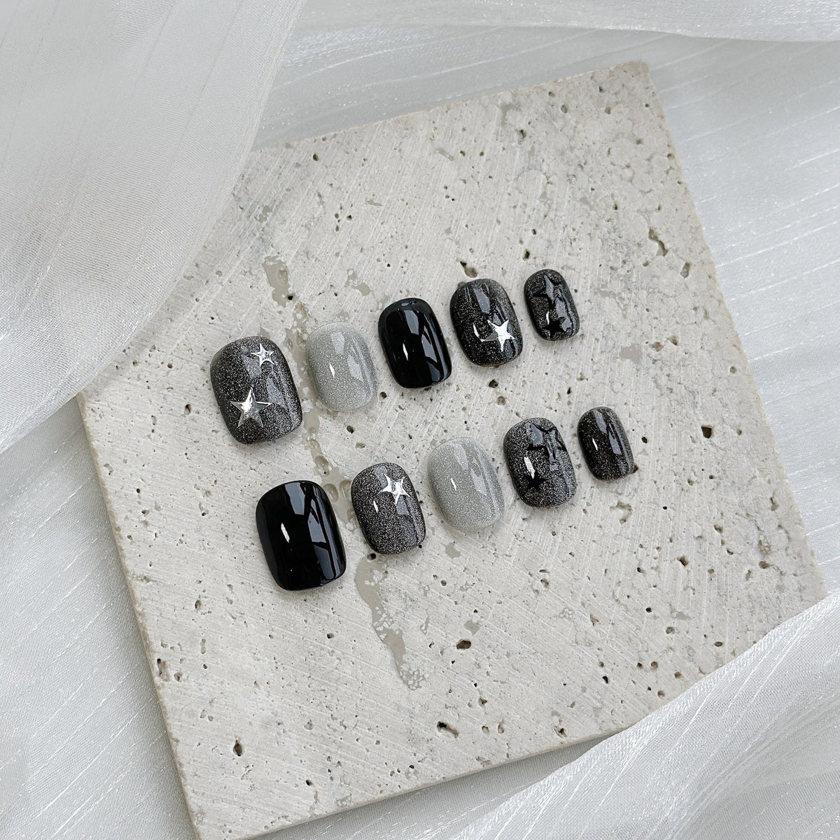 Starry Ombre Press-On Nail Set
