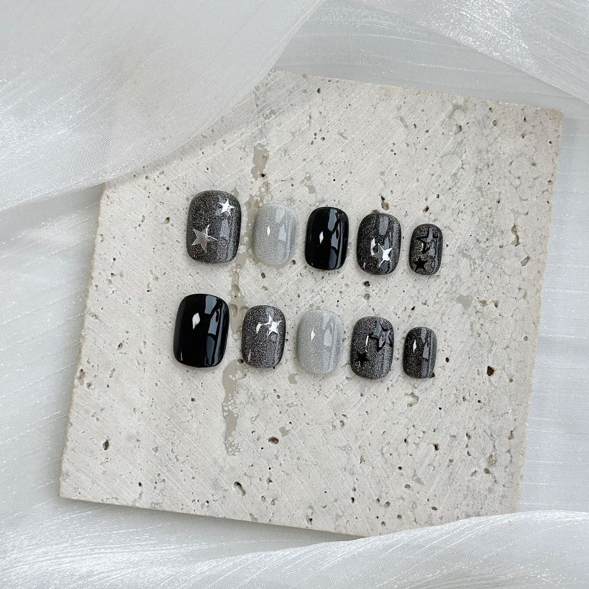 Starry Ombre Press-On Nail Set