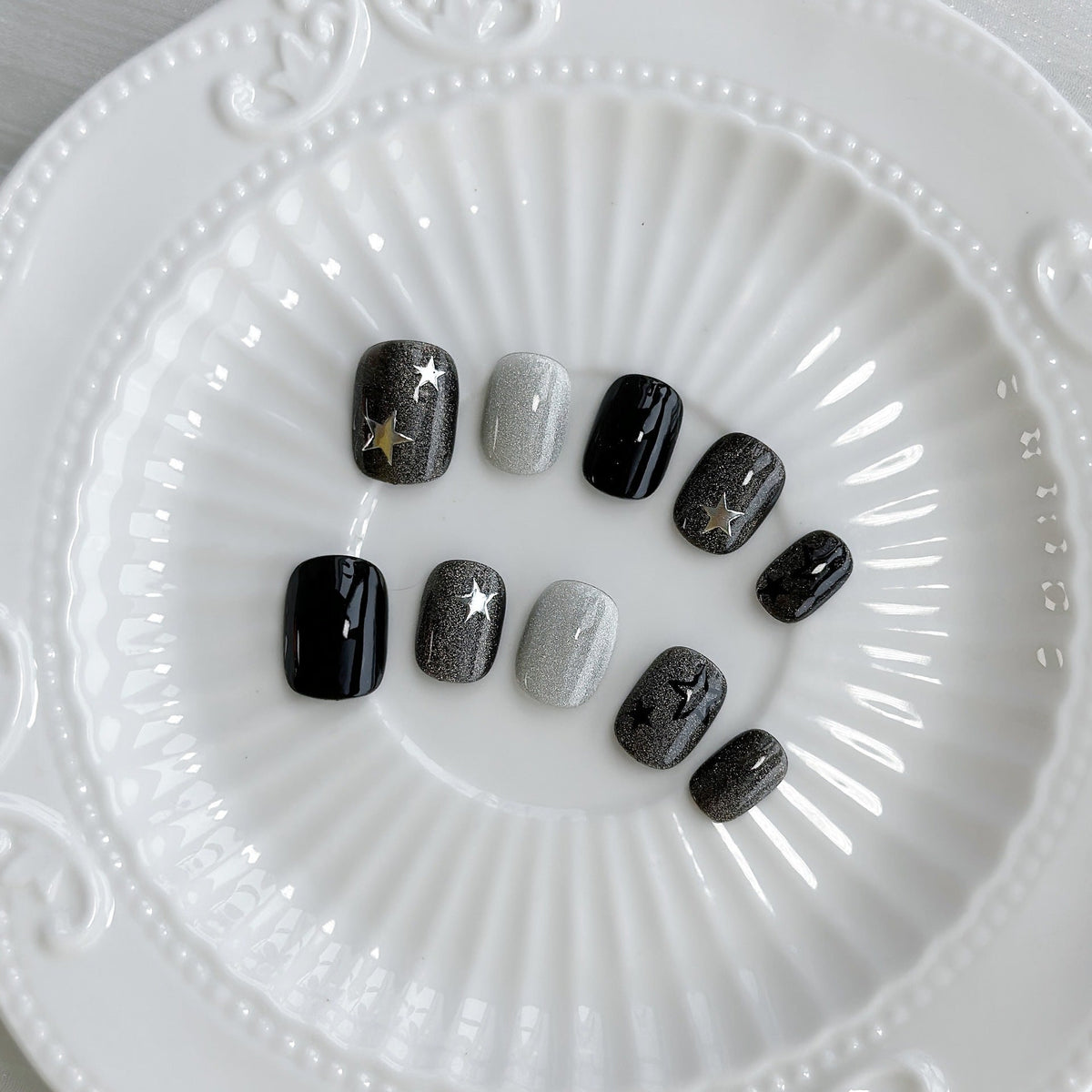 Starry Ombre Press-On Nail Set