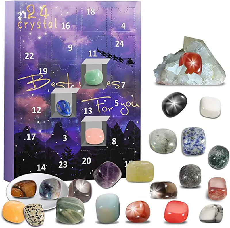 StoneMagic | Advent Calendar – 24 Natural Crystal Treasures
