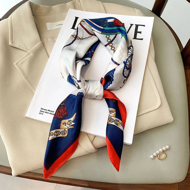 Striped Silk Scarf