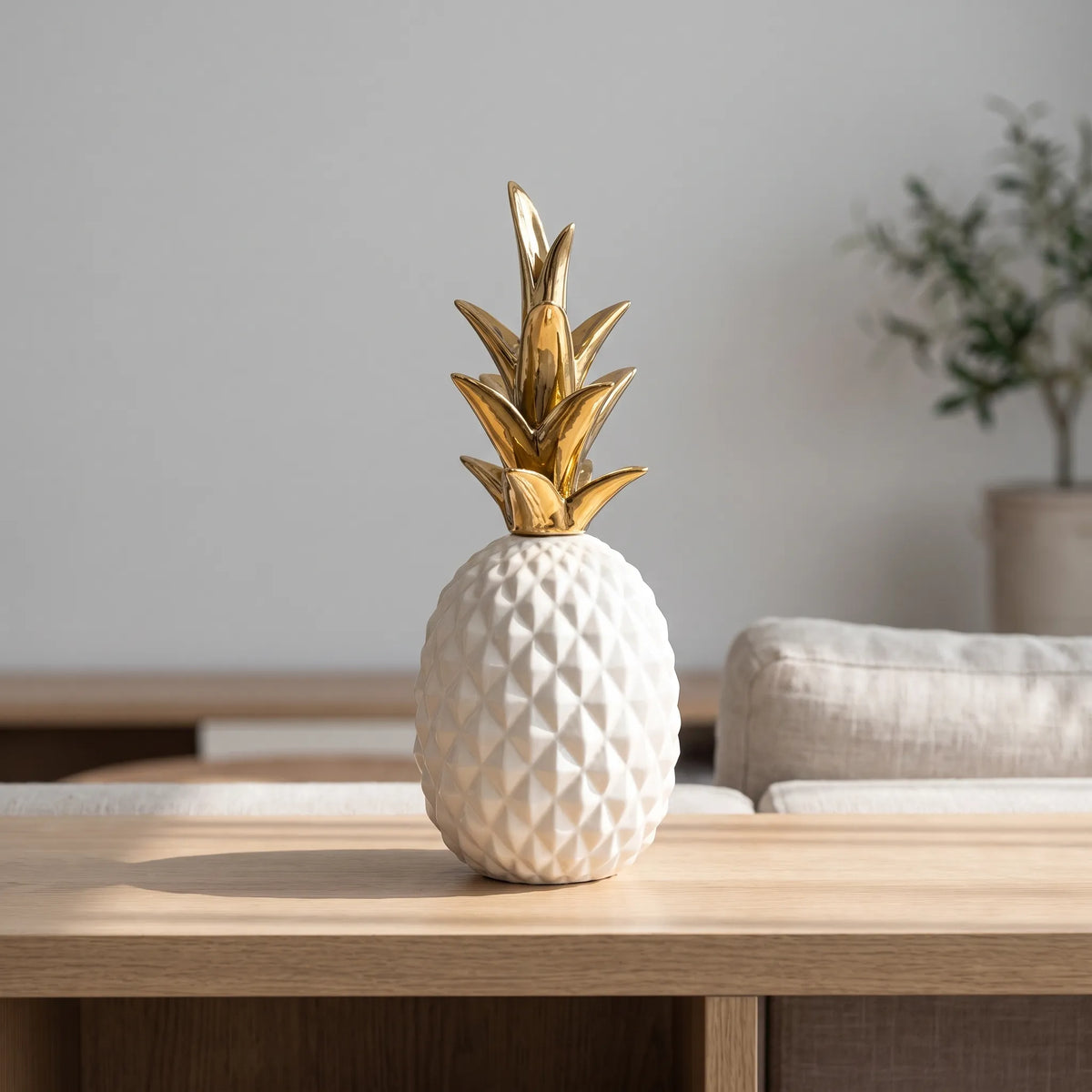 Textured Two-Tone Decorative Ornament