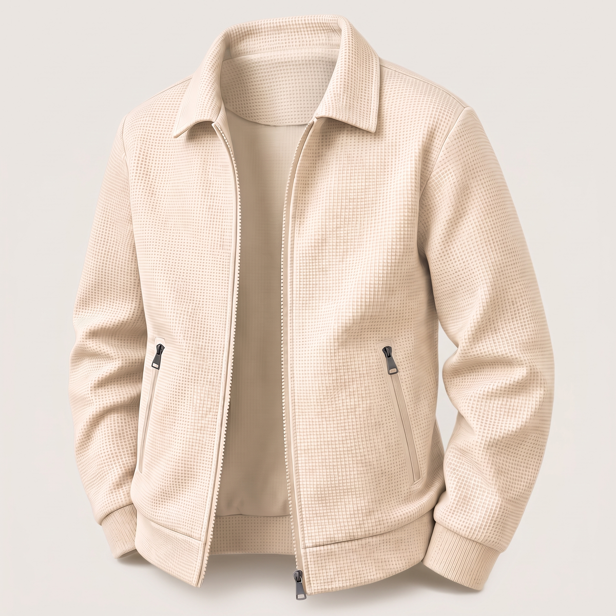 Textured Zip-Up Jacket