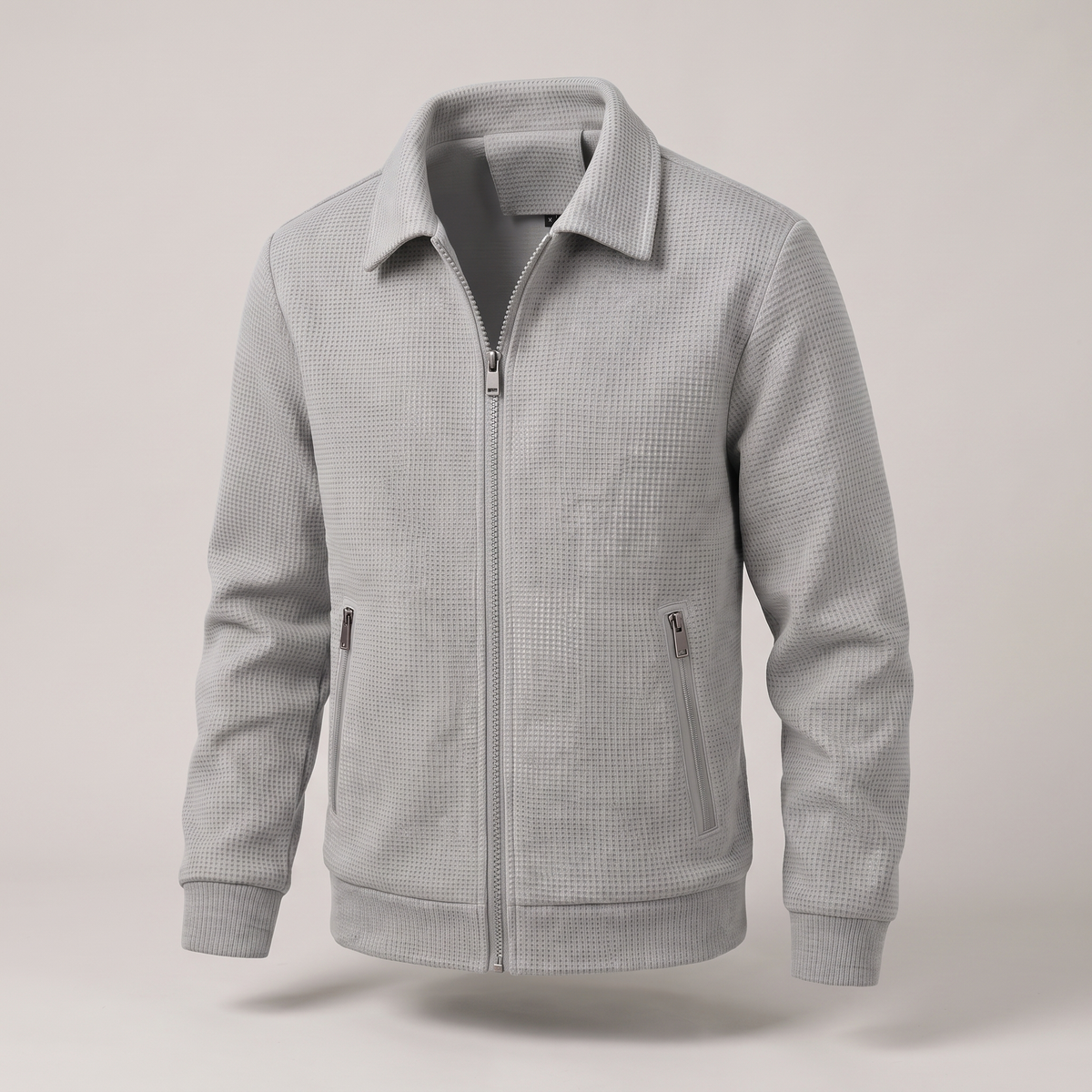 Textured Zip-Up Jacket