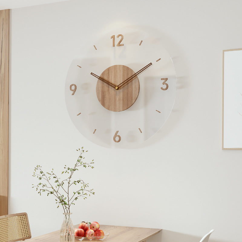 TimeWood - Nordic Stylish Solid Wood Wall Clock 14 Inch