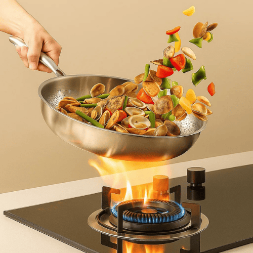 Titan Premium Titanium Non-Coated Pan for All Hobs