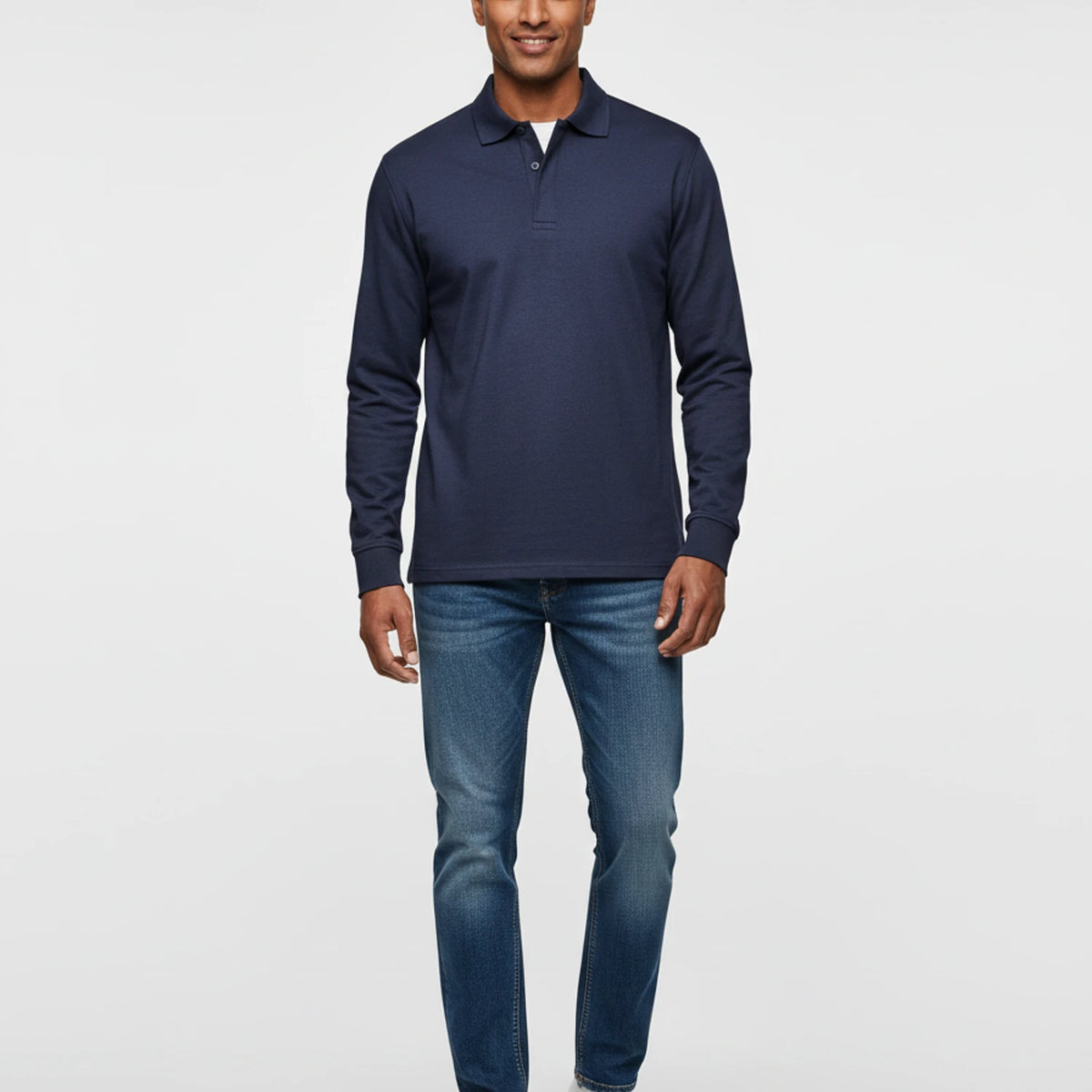 Men's Long-Sleeve Polo Shirt