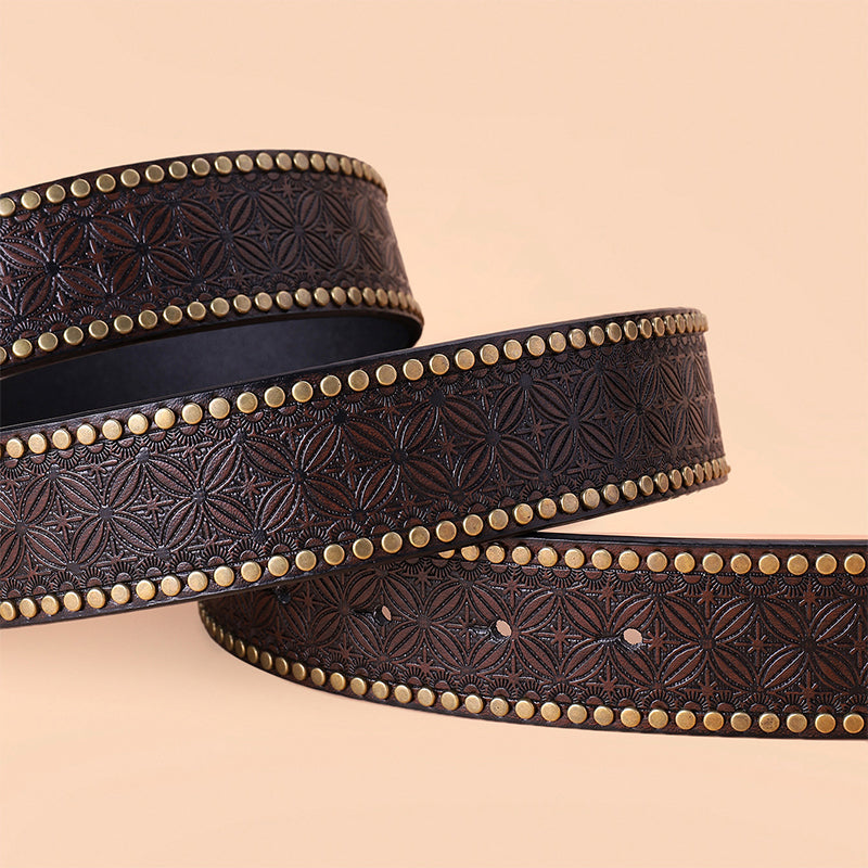Vintage Western Belt with Animal Buckle – 4 Designs