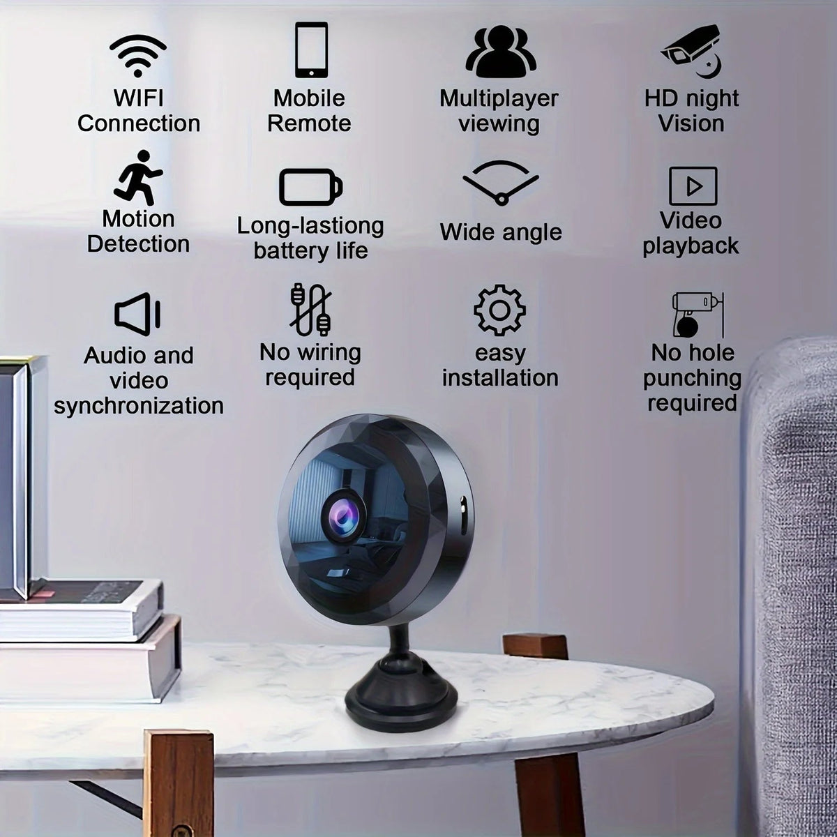 VoltGuard | Wireless Security Mini Camera with Night Vision