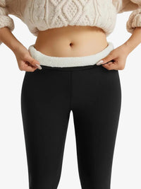 Warm Women's Sports Leggings with High Waist – Fleece Thermal Leggings for Winter Activities