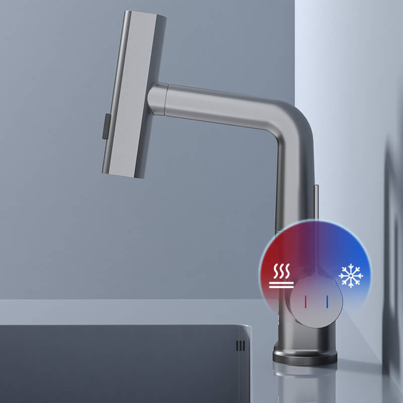 WaterMaster Flexible LED Kitchen & Bathroom Faucet – 360° Swivel, Pull-Out Hose & 5 Spray Modes