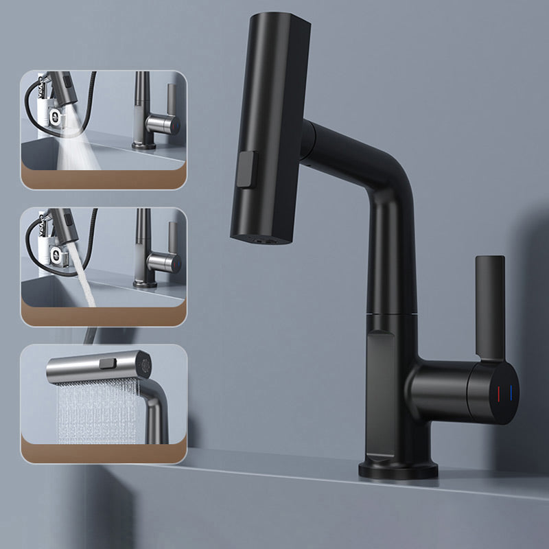 WaterMaster Flexible LED Kitchen & Bathroom Faucet – 360° Swivel, Pull-Out Hose & 5 Spray Modes