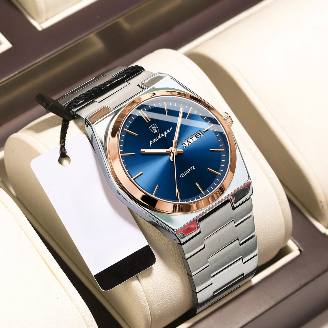 Waterproof Stainless Steel Men's Watch | Luxury & Durable