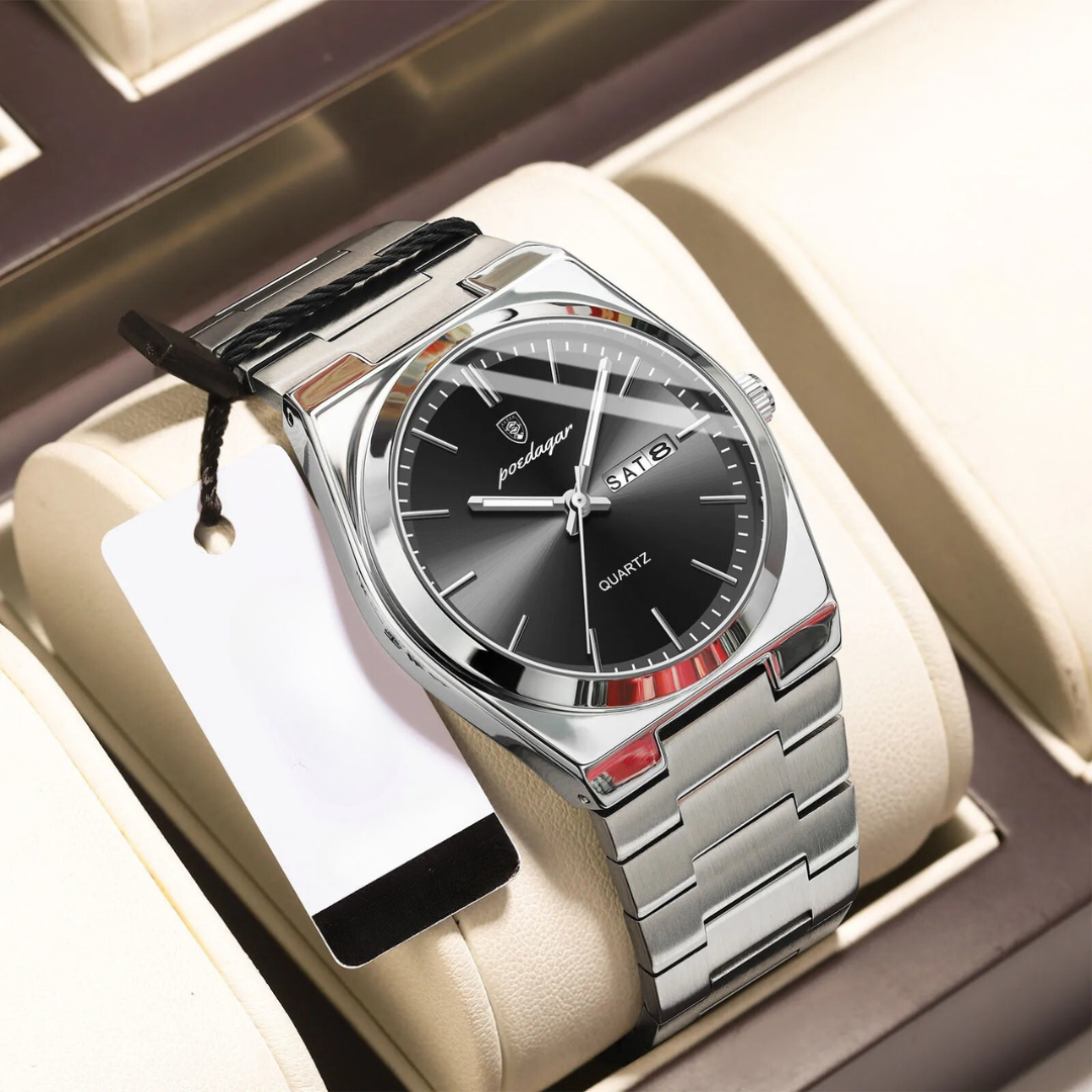 Waterproof Stainless Steel Men's Watch | Luxury & Durable