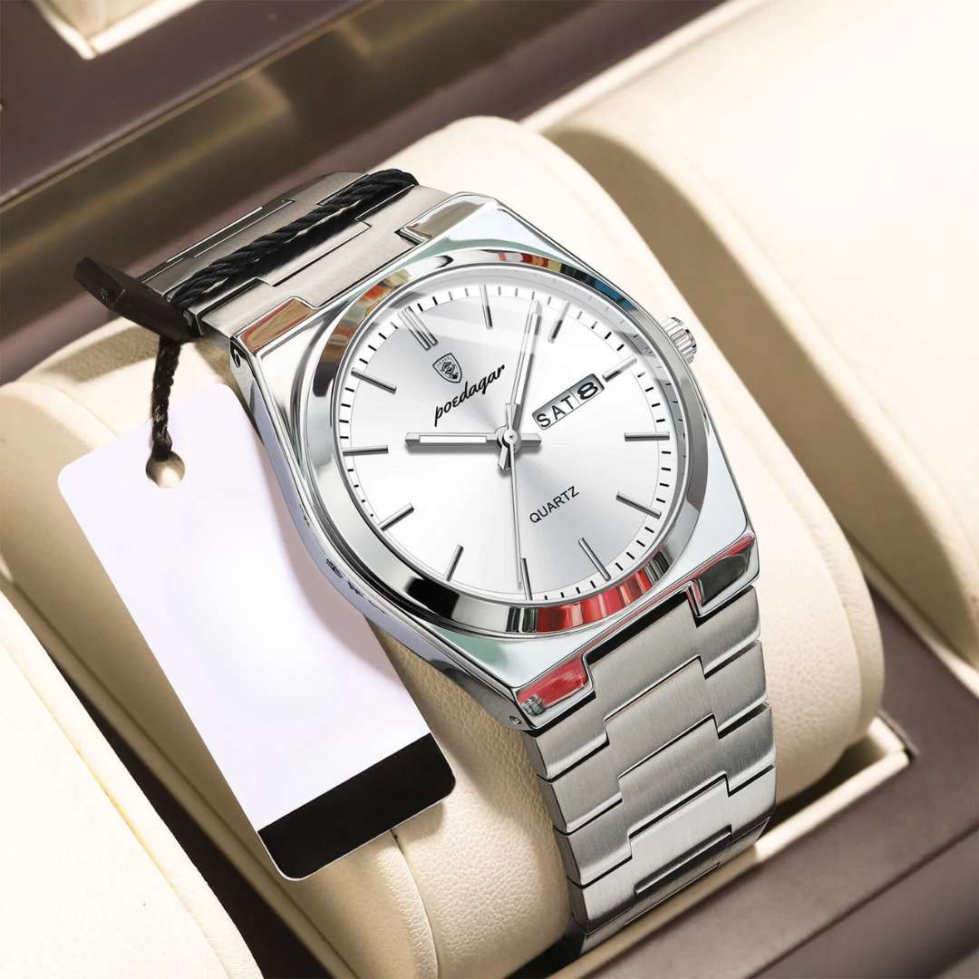 Waterproof Stainless Steel Men's Watch | Luxury & Durable