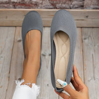 Women's Ballet Flats with Elastic Upper and Orthopedic Insole Support
