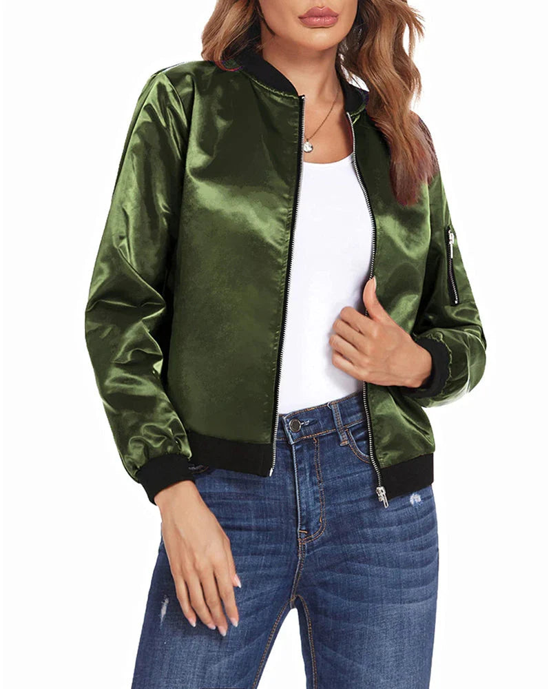 Women's Bomber Jacket | Lightweight & Comfortable