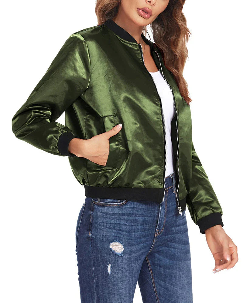 Women's Bomber Jacket | Lightweight & Comfortable