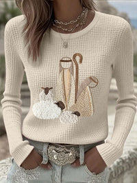 Women's Christmas Jesus Nativity Top