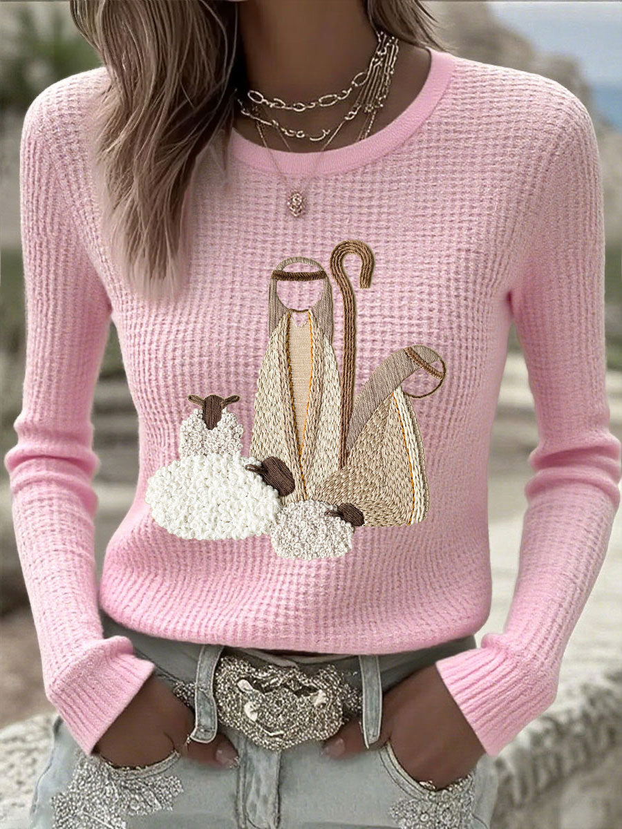 Women's Christmas Jesus Nativity Top
