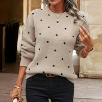 Women's Elegant V-Neck Knit Sweater – Soft and Stylish Pullover