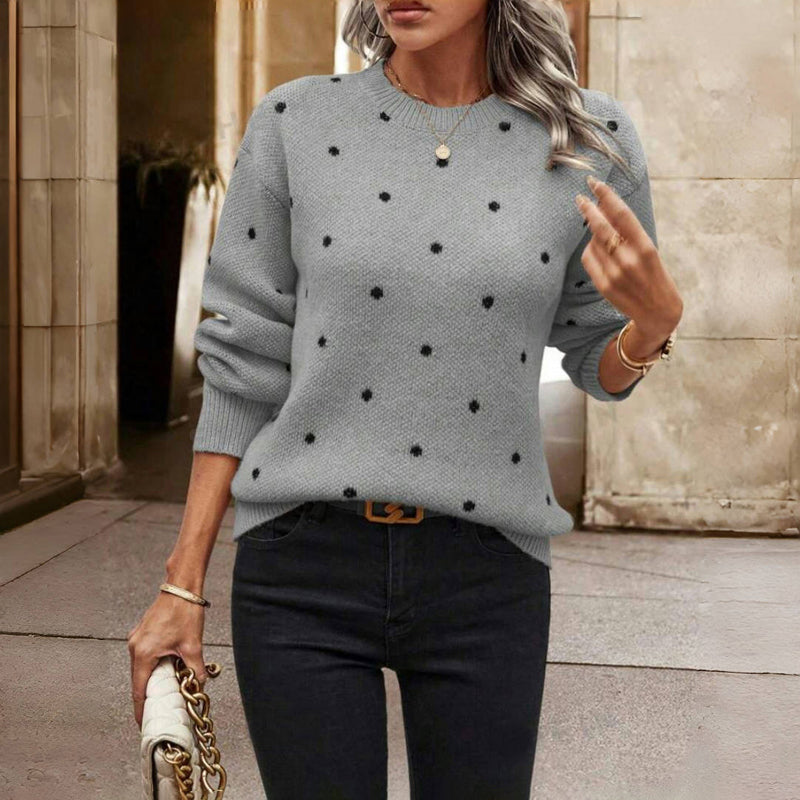 Women's Elegant V-Neck Knit Sweater – Soft and Stylish Pullover