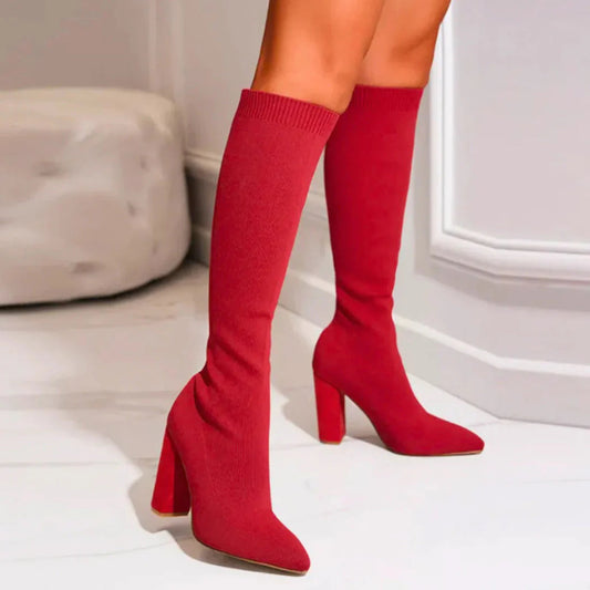 Women's Knee-High Stretch Boots