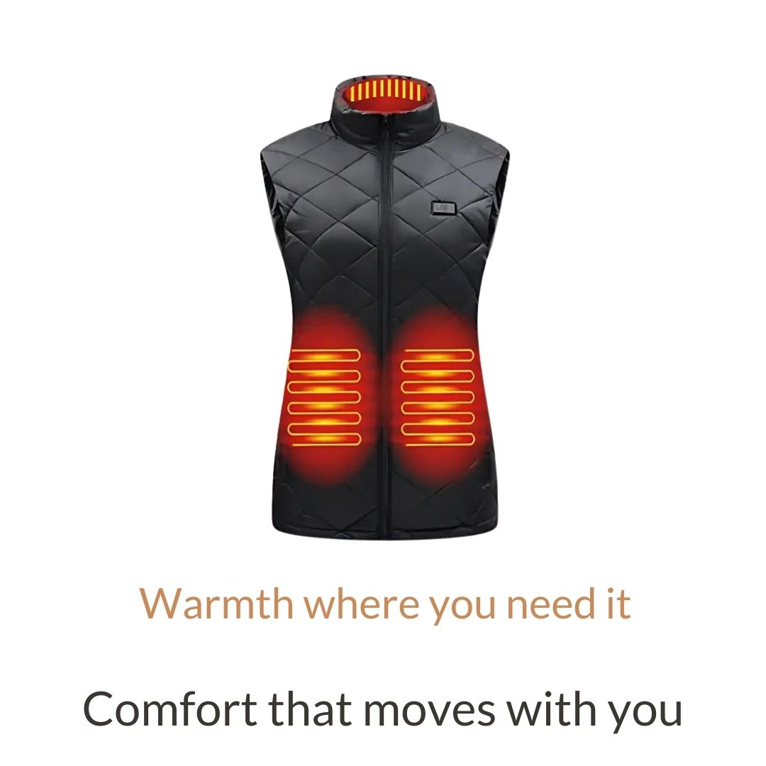 Women's Lightweight Electric Heated Vest with Adjustable Heat Levels