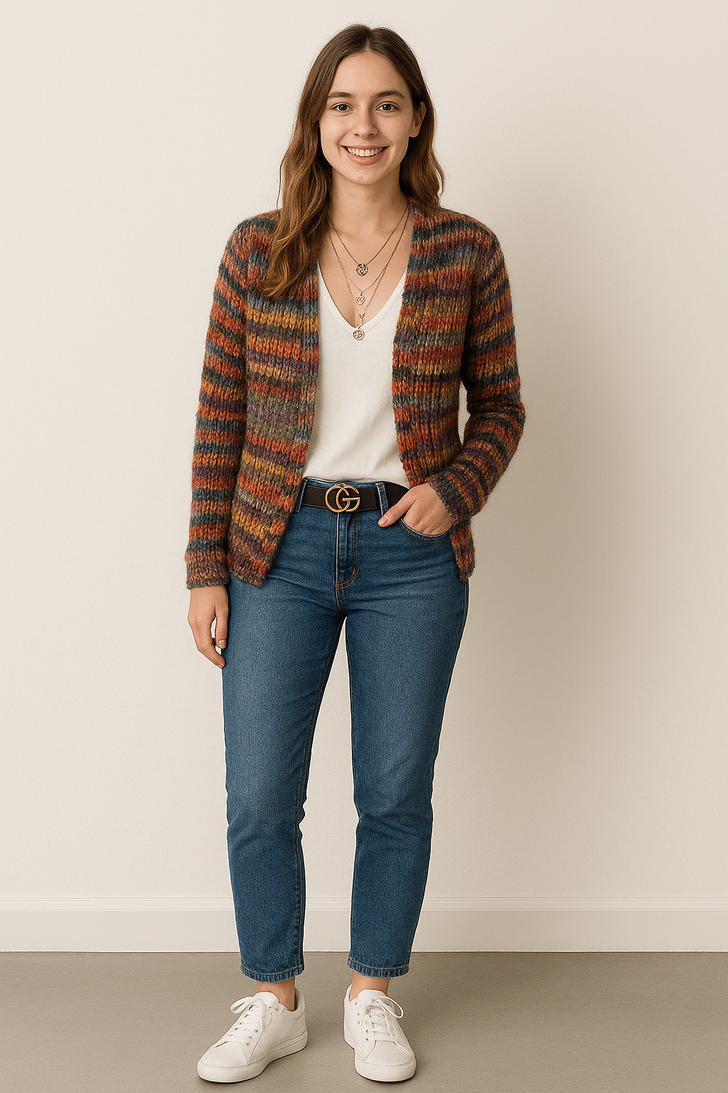 Women's Open-Front Knit Cardigan
