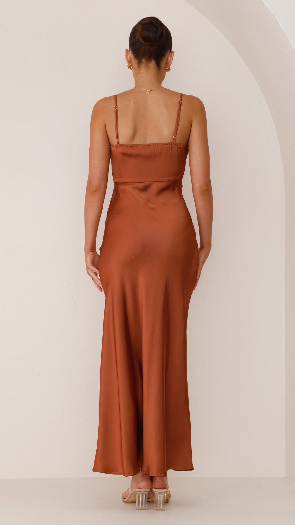 Women's Square Neck Slip Maxi Dress