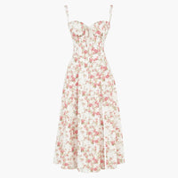 Women's Sweetheart Fit-and-Flare Midi Dress