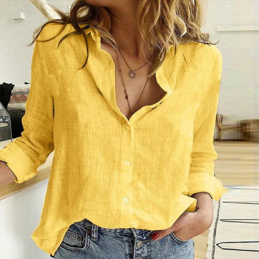 Image of Women's Bird Print Relaxed Fit Shirt