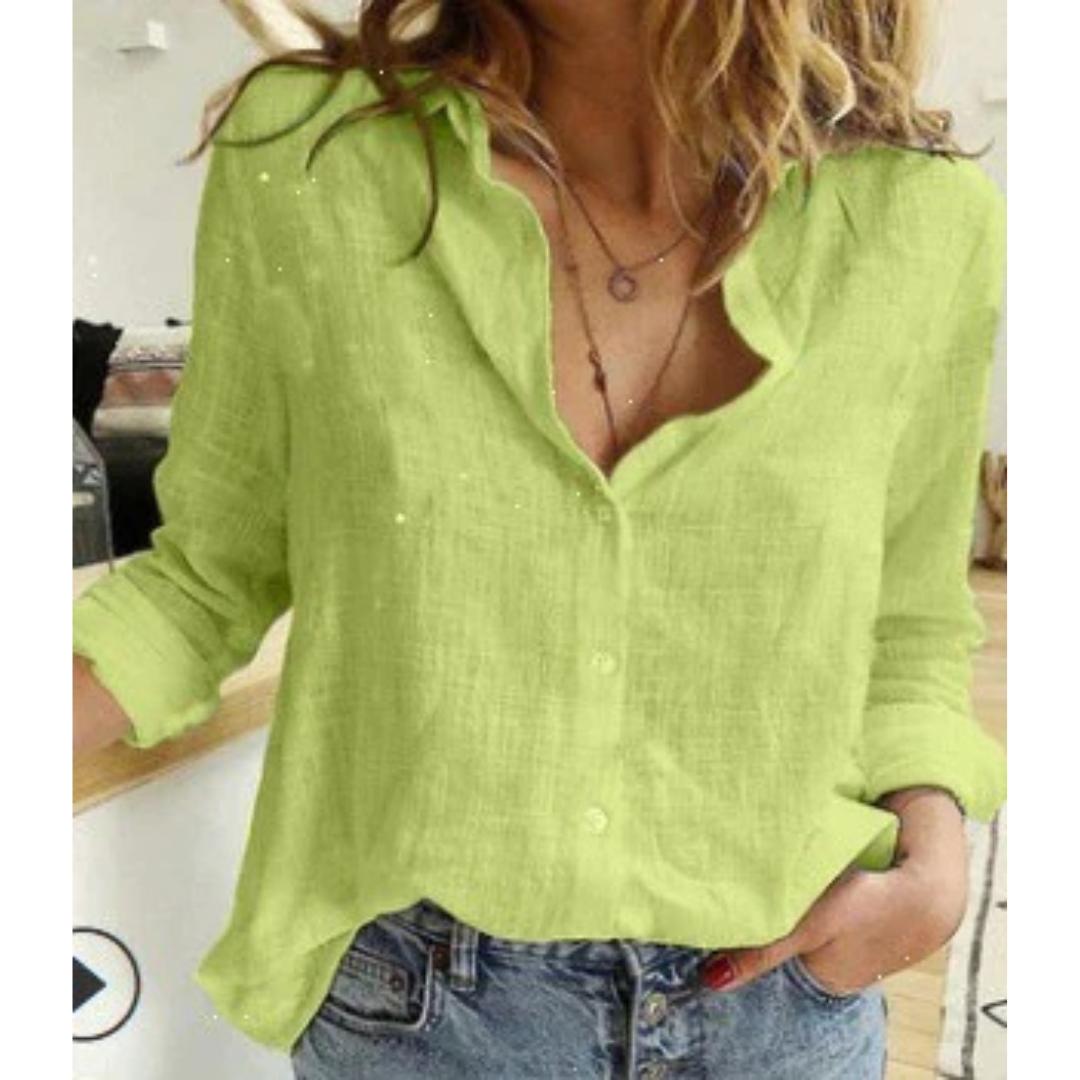 Image of Women's Bird Print Relaxed Fit Shirt