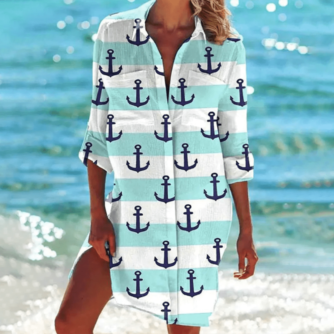 Image of Women's Button-Down Shirt Mini Dress