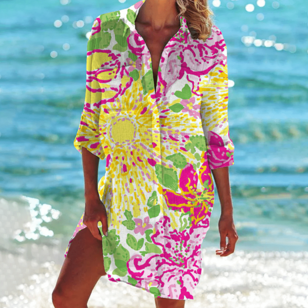 Image of Women's Button-Down Shirt Mini Dress