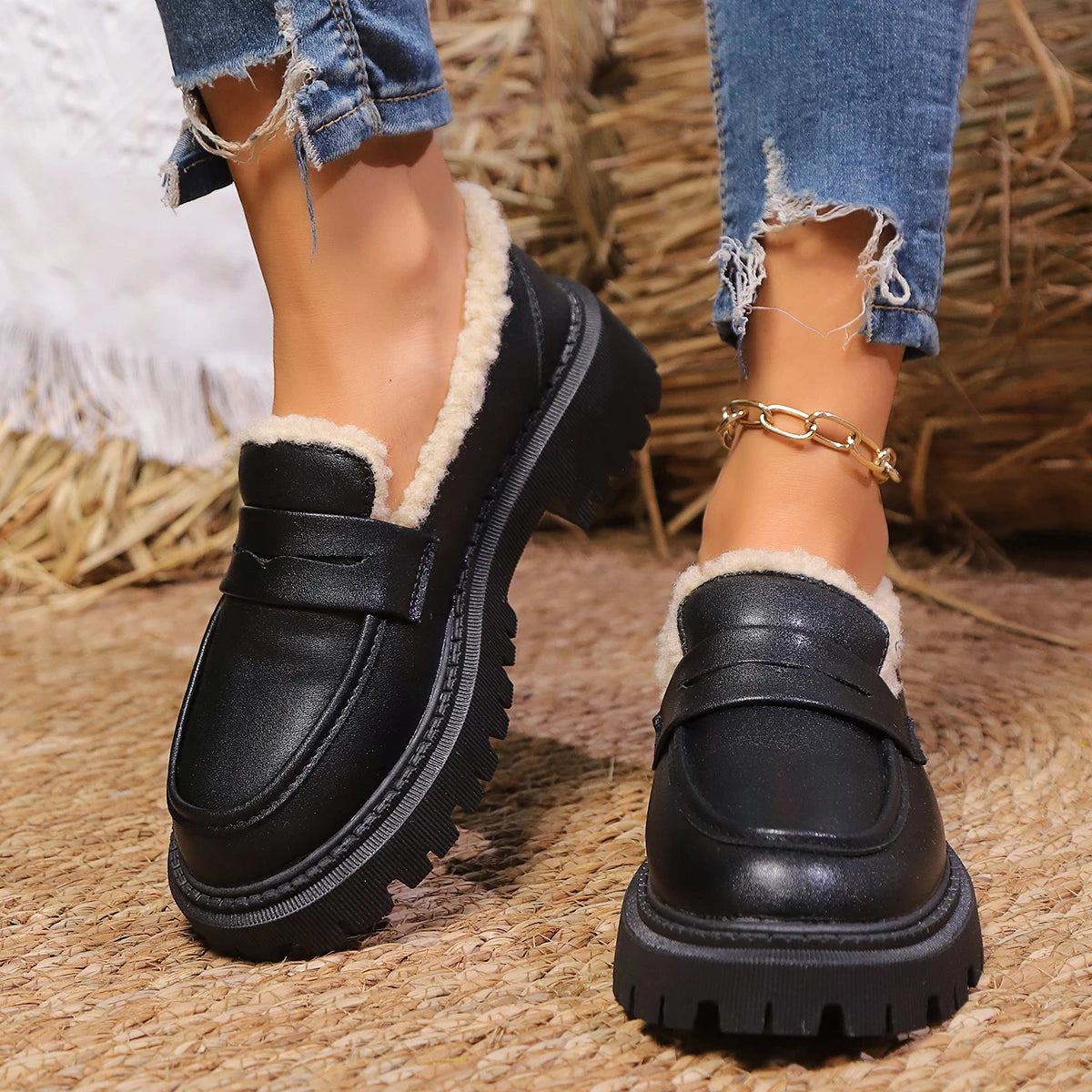 Image of Women's Chunky Sole Loafers