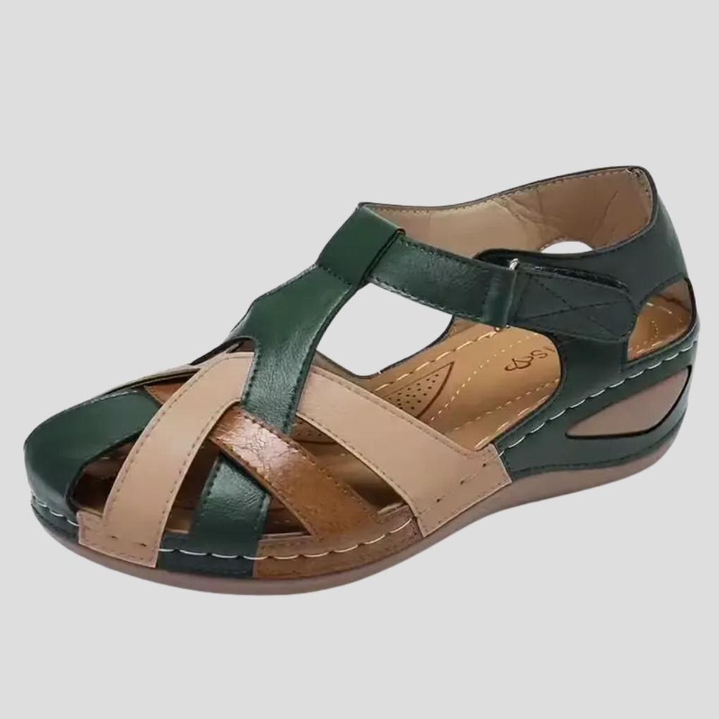 Image of Women's Closed Toe Wedge Comfort Sandals