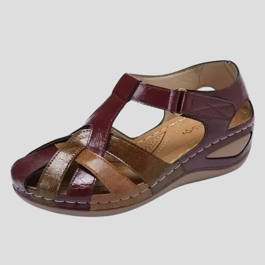 Image of Women's Closed Toe Wedge Comfort Sandals