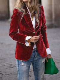 Women's Fitted Blazer Jacket