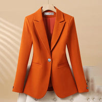 Women's Fitted Single-Breasted Blazer