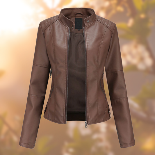 Image of Women's Fitted Stand Collar Jacket