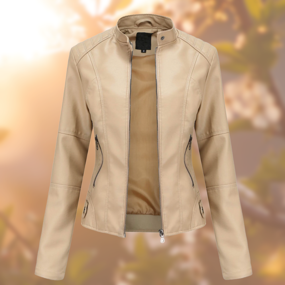 Image of Women's Fitted Stand Collar Jacket