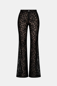 Women's Flare Leg Lace Pants